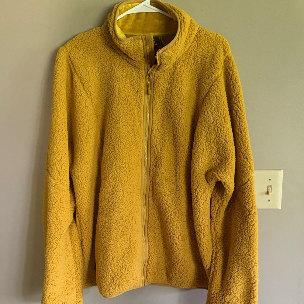 Champion Full Zip Fleece Jacket in Mustard